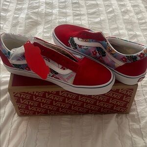 Vans Red Classic Slip-On Sneakers
